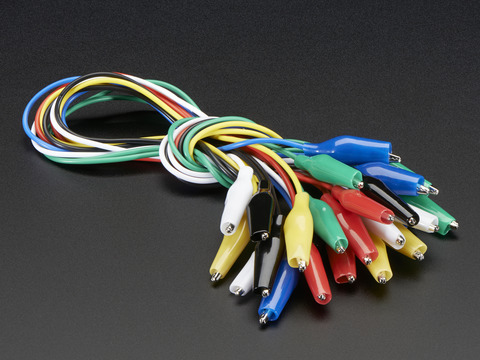 Bundle of Small Alligator Clip Test Leads