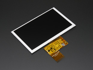 Bare rectangular TFT display with flex connector