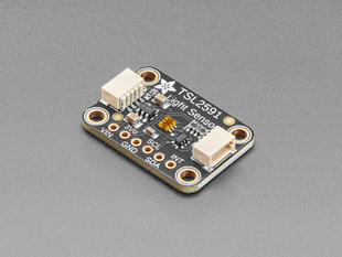 Angled shot of light sensor breakout.