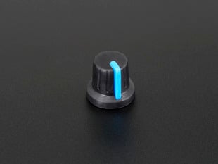 Potentiometer Knob of Soft Touch rubber with blue indicator line