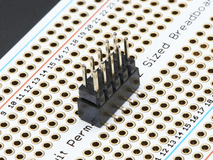 10 pin IDC Breakout Helper Soldered into perma-proto.