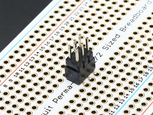 6 Pin IDC Breakout Helper Soldered into perma-proto