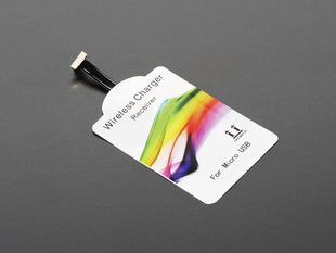 Angled shot of Universal Qi Wireless Charging Module - 20mm Forward MicroUSB.