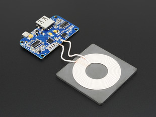 Angled shot of Universal Qi Wireless Charging Transmitter.