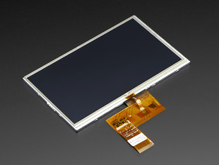 Bare rectangular TFT display with flex connector