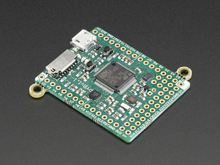 Angled shot of a MicroPython pyboard.