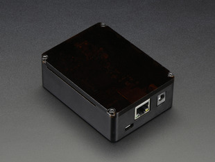 Beaglebone Black Case - Black Aluminum with Smoke Top