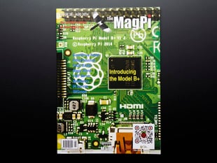 Front cover of magazine "The MagPi - Issue 26" featuring the Raspberry Pi Model B+