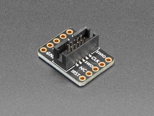 Angled shot of SWD (2x5 1.27mm) Cable Breakout Board