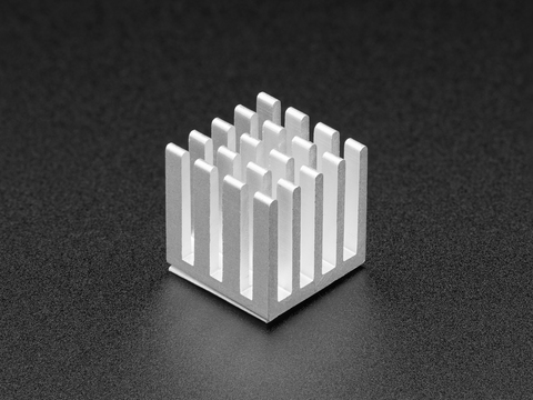 Square aluminum heat sink with 20 fins