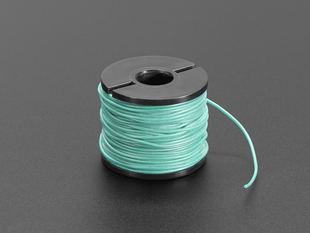 Silicone Cover Stranded-Core Wire - 50ft 30AWG Green