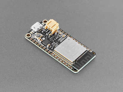 Angled shot of black, rectangular microcontroller.