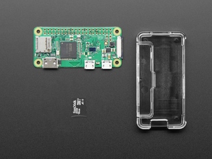 Raspberry Pi Zero, SD card and case