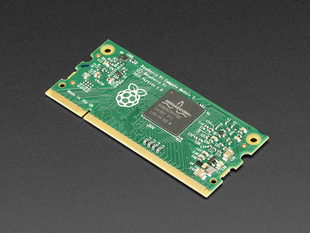 Angled shot of Raspberry Pi Compute Module 3