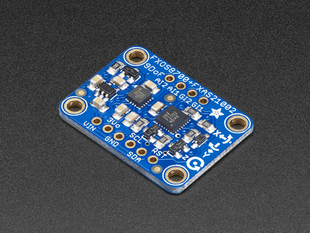 Angled shot of a Adafruit Precision NXP 9-DOF Breakout Board. 