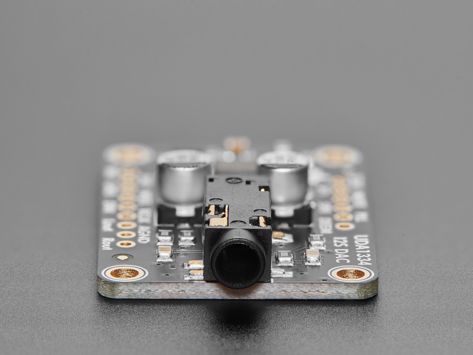 Close Up Shot of the Headphone Jack on the Adafruit I2S Stereo Decoder - UDA1334A Breakout.