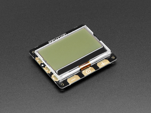 Angled shot of Pimoroni GFK HAT - 128x64 LCD Display 