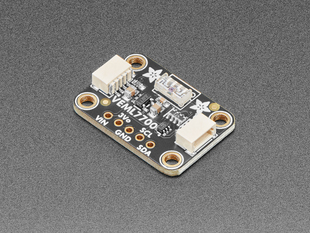 Angled shot of lux sensor breakout.