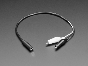 3.5mm Mono Audio Jack to Alligator Clip Cable