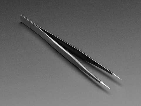 Fine tip straight tweezers