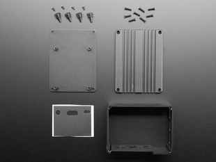 Kit contents and hardware for Pilot Gateway Pro LoRa Enclosure Kit for Raspberry Pi 3.