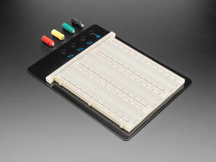 Angled Shot of Large Solderless Breadboard.