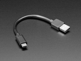 USB Type A to Type C cable - 6" long