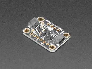 Angled shot of a Adafruit LSM6DS33 + LIS3MDL - 9 DoF IMU with Accel / Gyro / Mag - STEMMA QT Qwiic. 