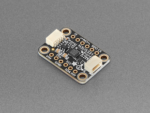 Angled shot of accelerometer breakout.