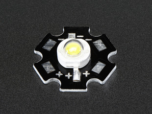 1 Watt Cool White LED mounted onto Heat-sink