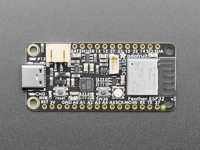 Top view of black rectangle-shaped microcontroller.