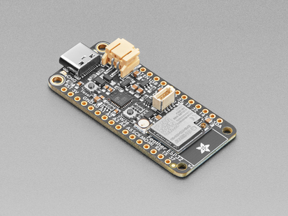 Angled shot of rectangular microcontroller.