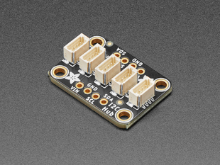 Angled shot of STEMMA QT breakout board.