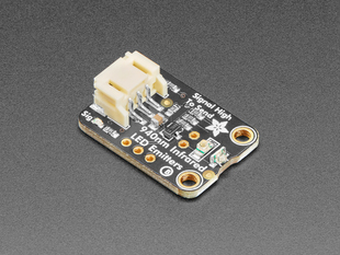 Angled shot of LED emitter breakout board.