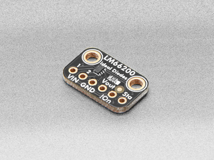 Angled shot of small buck converter breakout.