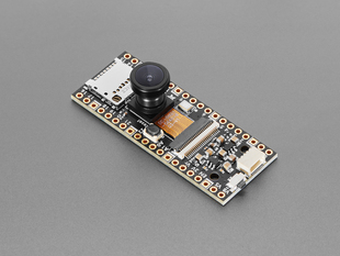 Angled shot of long, rectangular camera breakout board.