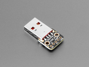 Reverse angled shot of USB A breakout board "Rev'ble USB A"