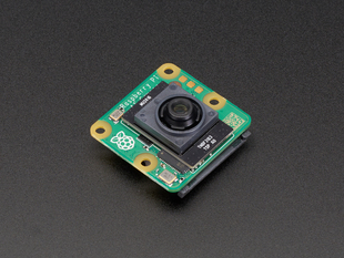 Angle Shot of the Raspberry Pi AI Camera.