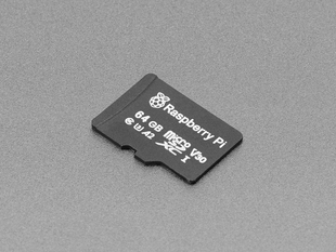 Angled shot of black microSD card.