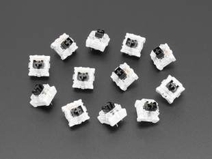 Twelve scattered half-height key switches.