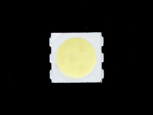 Single square white SMT LED, top shot