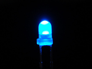 Single LED lit up blue